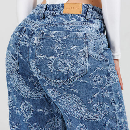 Jean Wide Leg Ax-3108 Rigido
