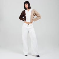 Jean Wide Leg Marfil ax-3150 Rigido Premium