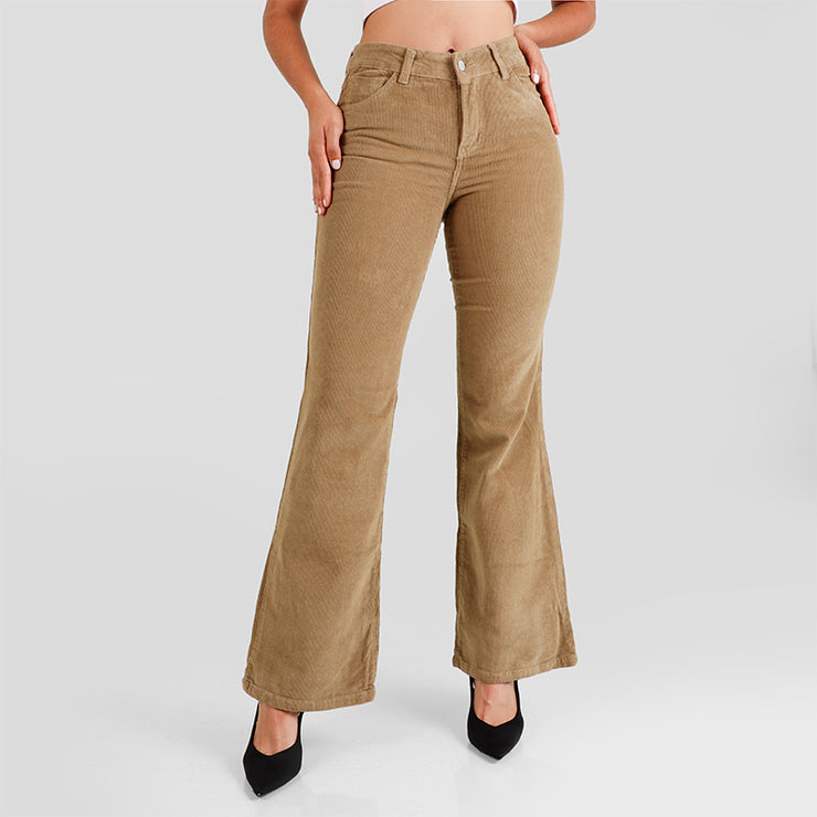 Flare de  Pana 2559 Taupe