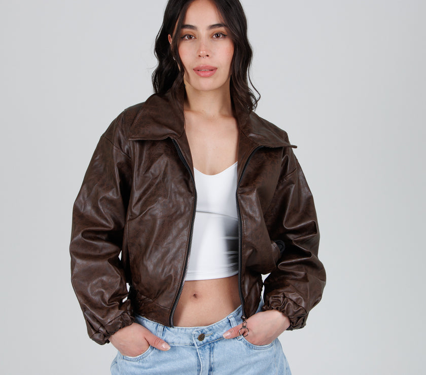Cazadora Efecto piel CH150