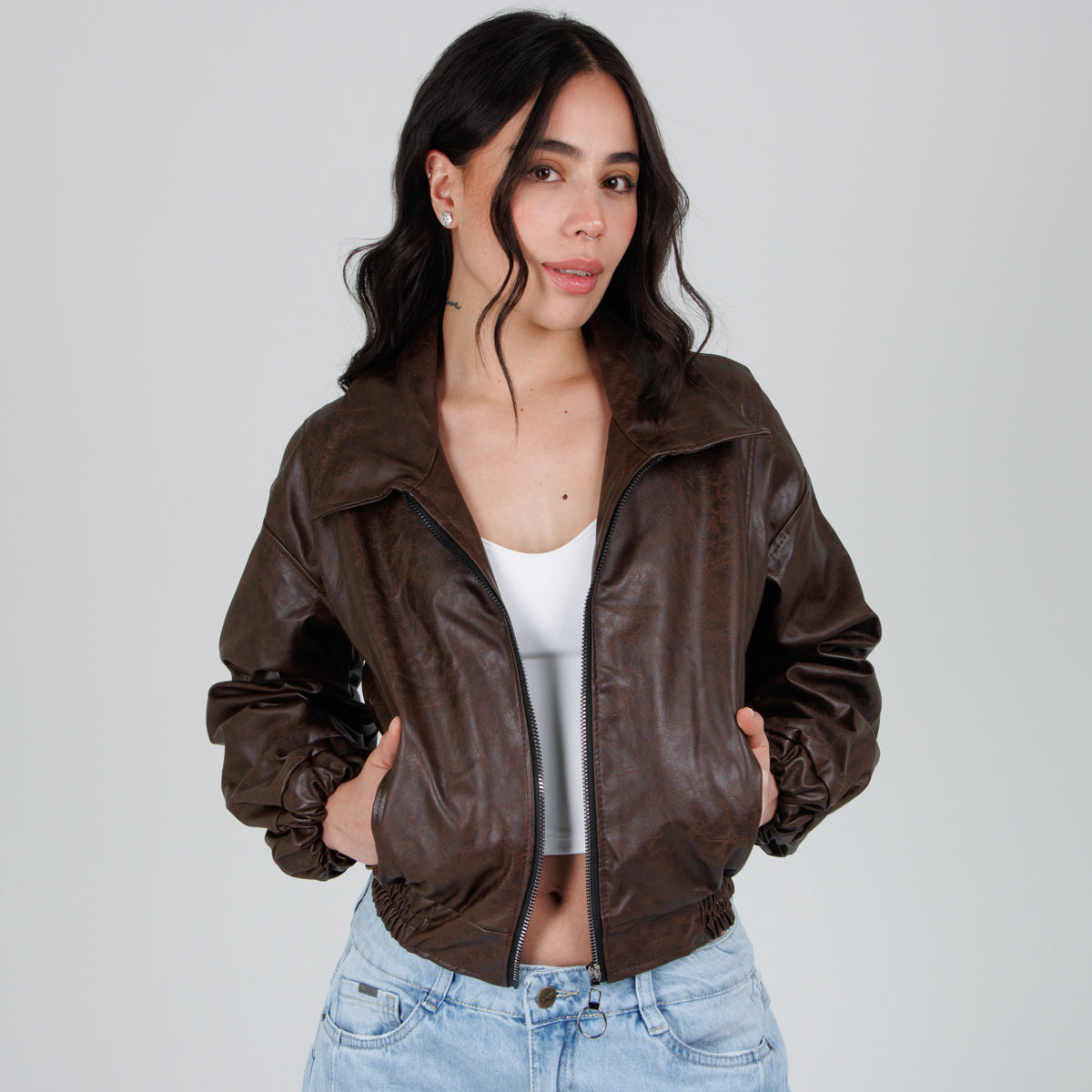 Cazadora Efecto piel CH150