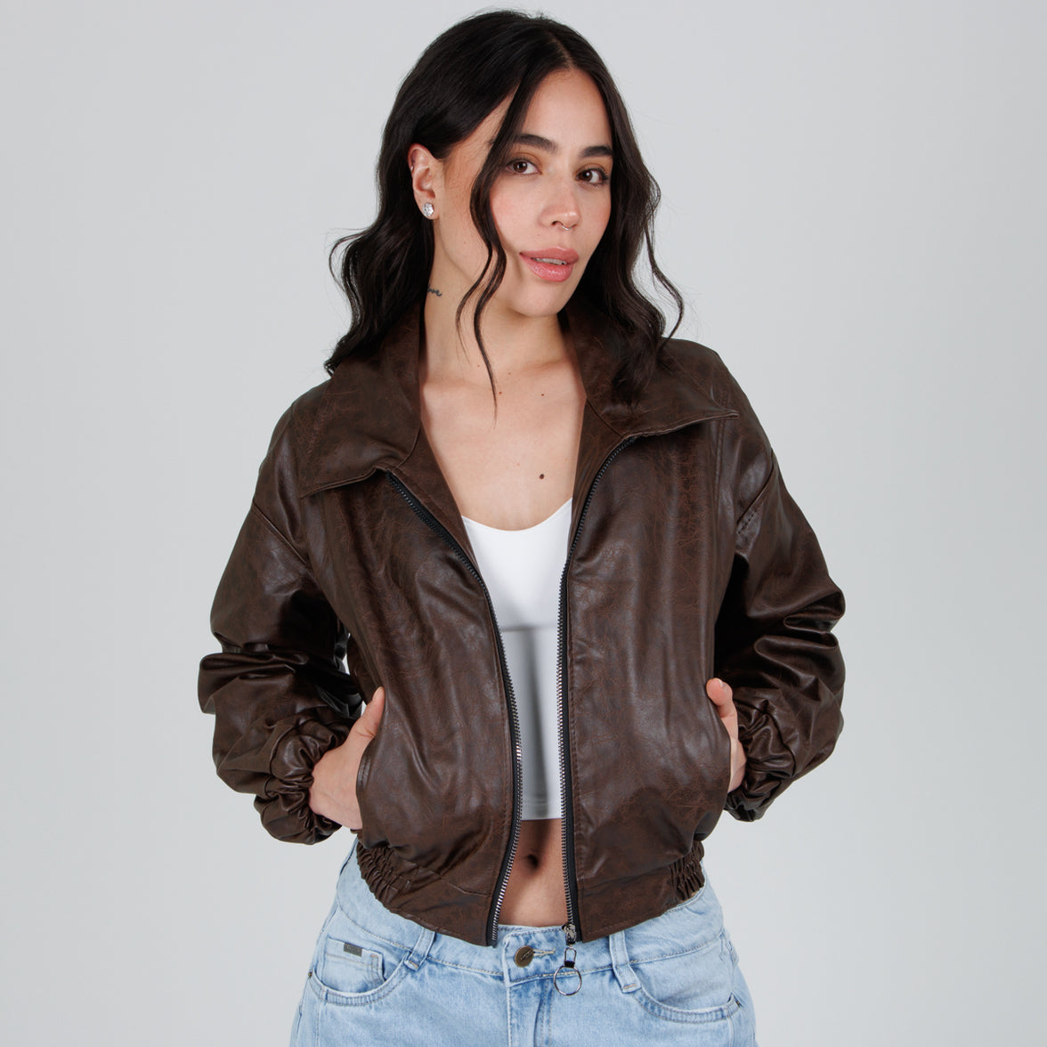 Cazadora Efecto piel CH150