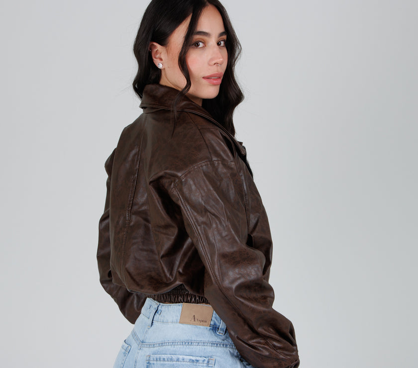 Cazadora Efecto piel CH150