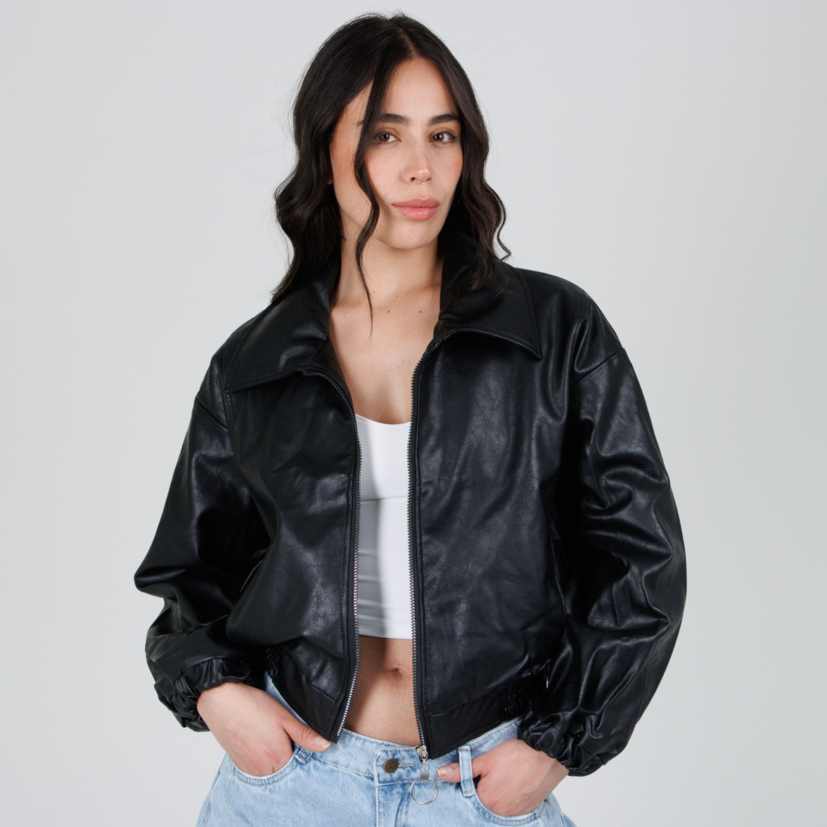 Cazadora Efecto piel CH150