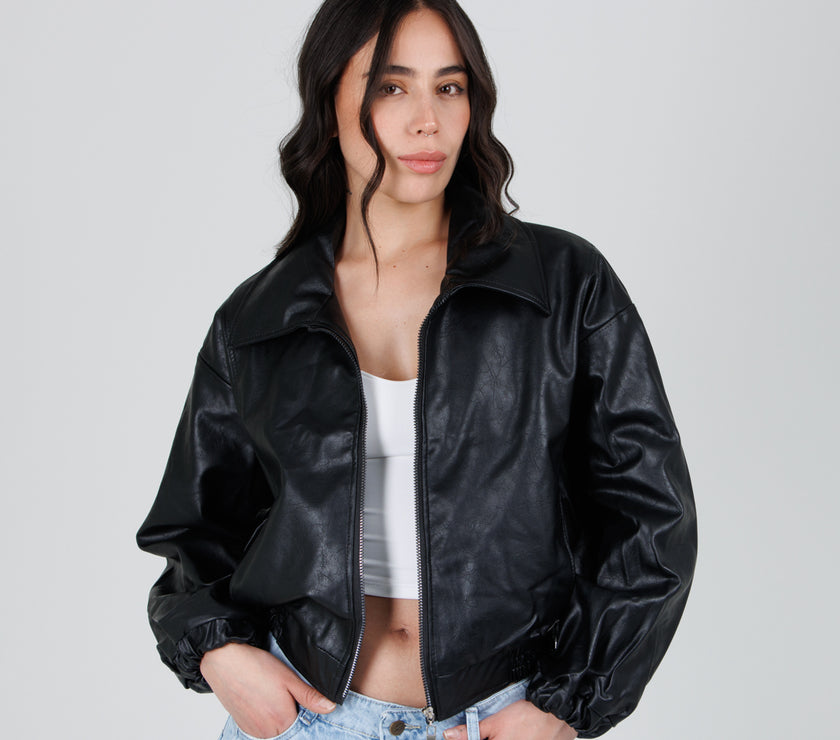 Cazadora Efecto piel CH150