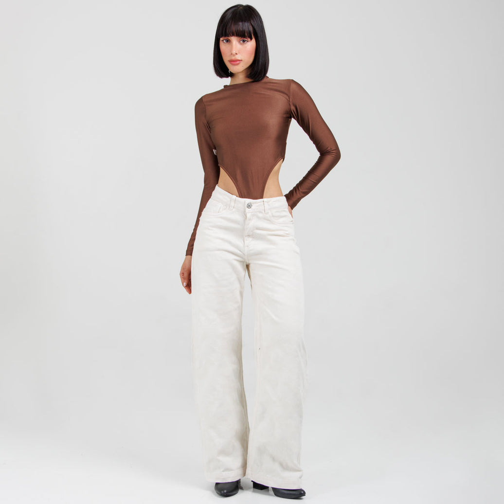 Jean Wide Leg Marfil Ax-3107 Rigido Premium
