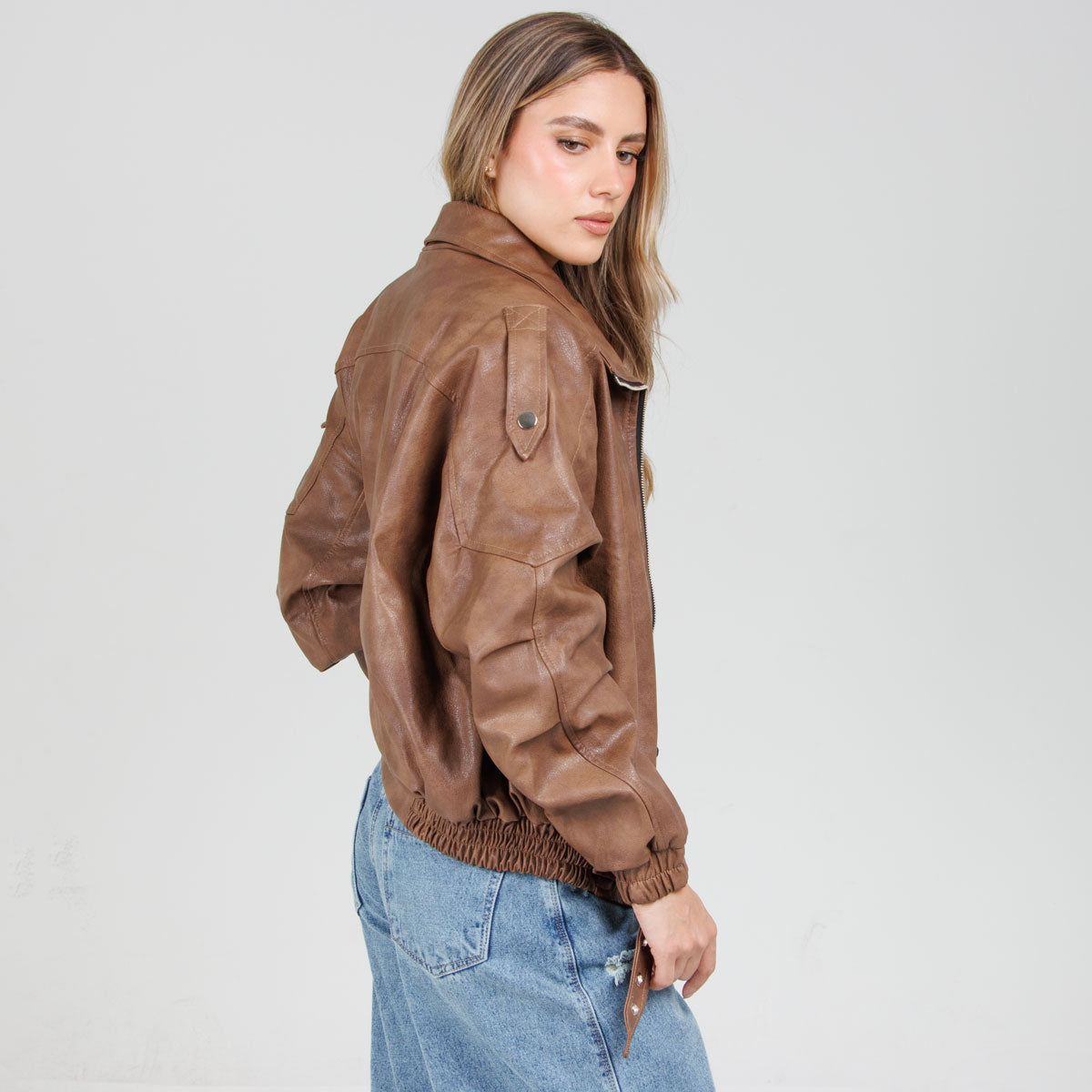 Cazadora Efecto Píel CH209