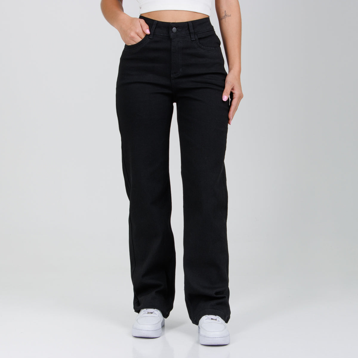 Jean Axspen Mom Fit Slim  Ax-2876 Negro