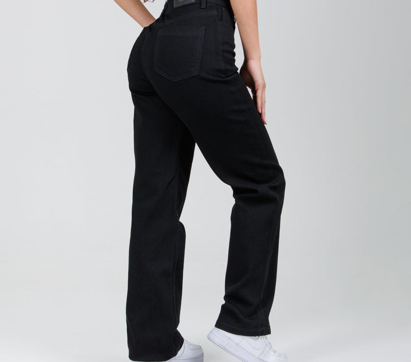 Jean Axspen Mom Fit Slim  Ax-2876 Negro