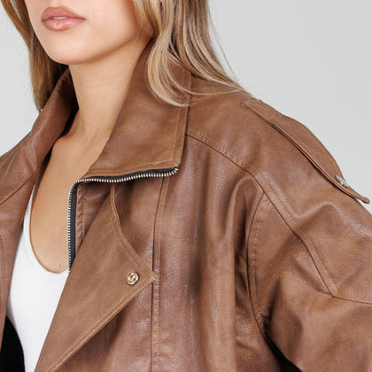 Cazadora Efecto Píel CH209