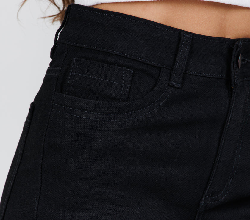 Jean Axspen Mom Fit Slim  Ax-2876 Negro