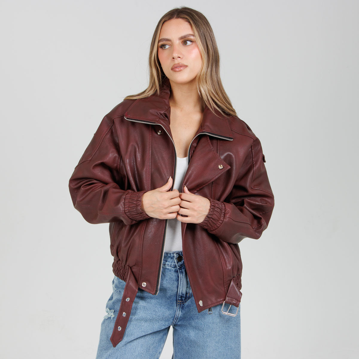 Cazadora Efecto Píel CH209