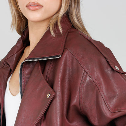 Cazadora Efecto Píel CH209