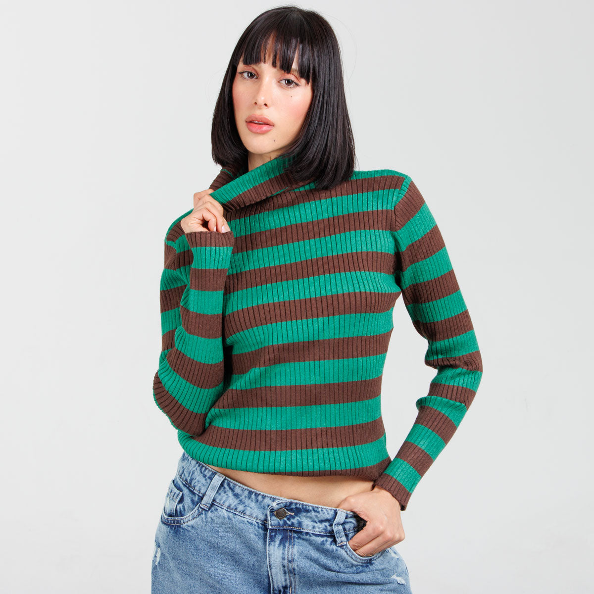 Buzo Tejido Axspen BZ70 cuello tortuga