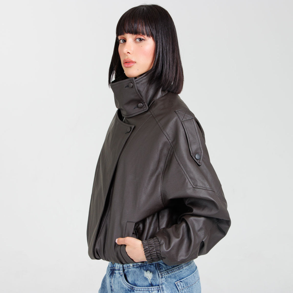 Cazadora Efecto piel CH150