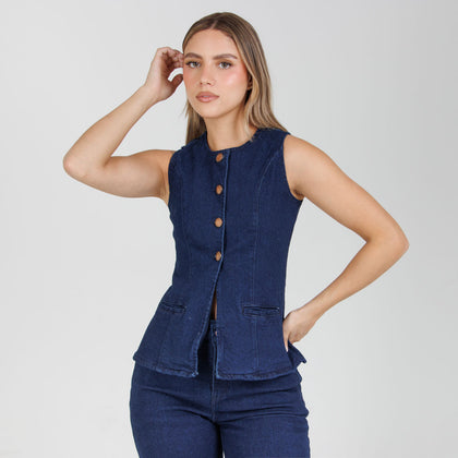 Chaleco Denim Axspen B1837