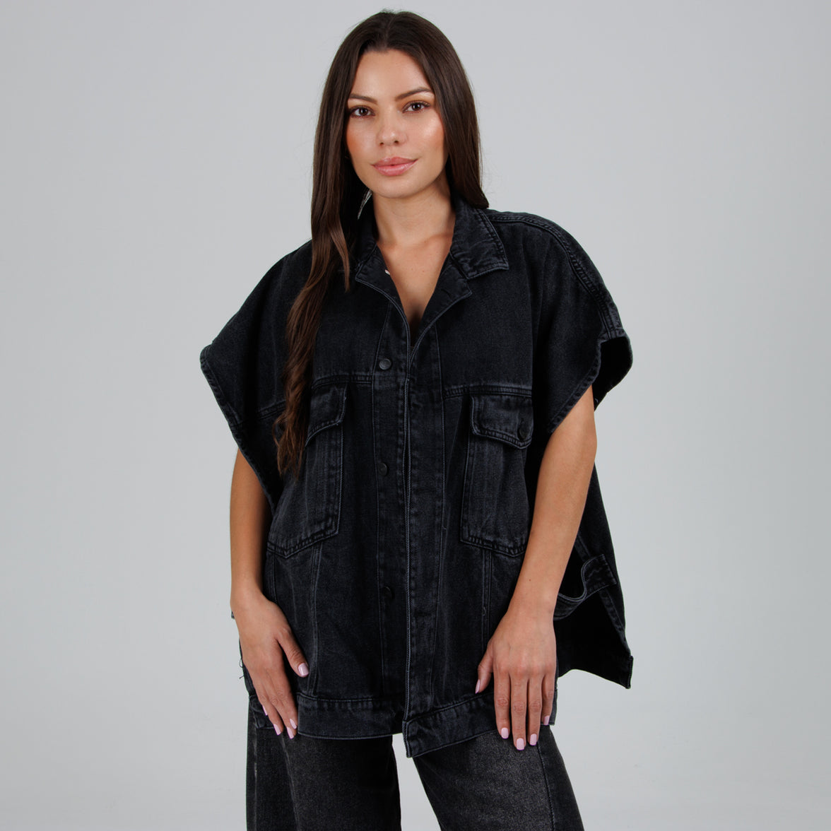 Poncho Denim B1809