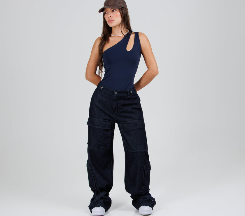 Jean Axspen Cargo Ax-2815 Azul oscuro