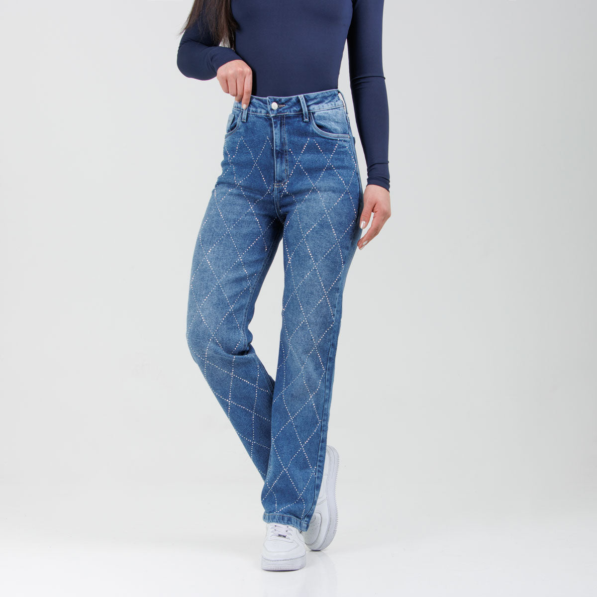 Jean Axspen Mom Fitr Brillos  Ox-2897