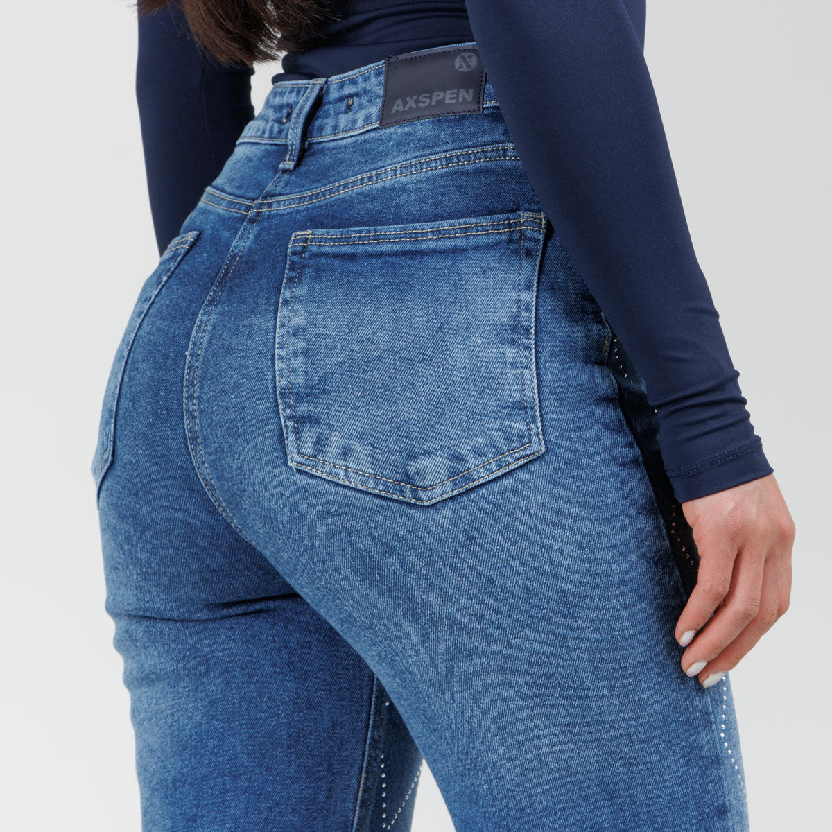 Jean Axspen Mom Fitr Brillos  Ox-2897