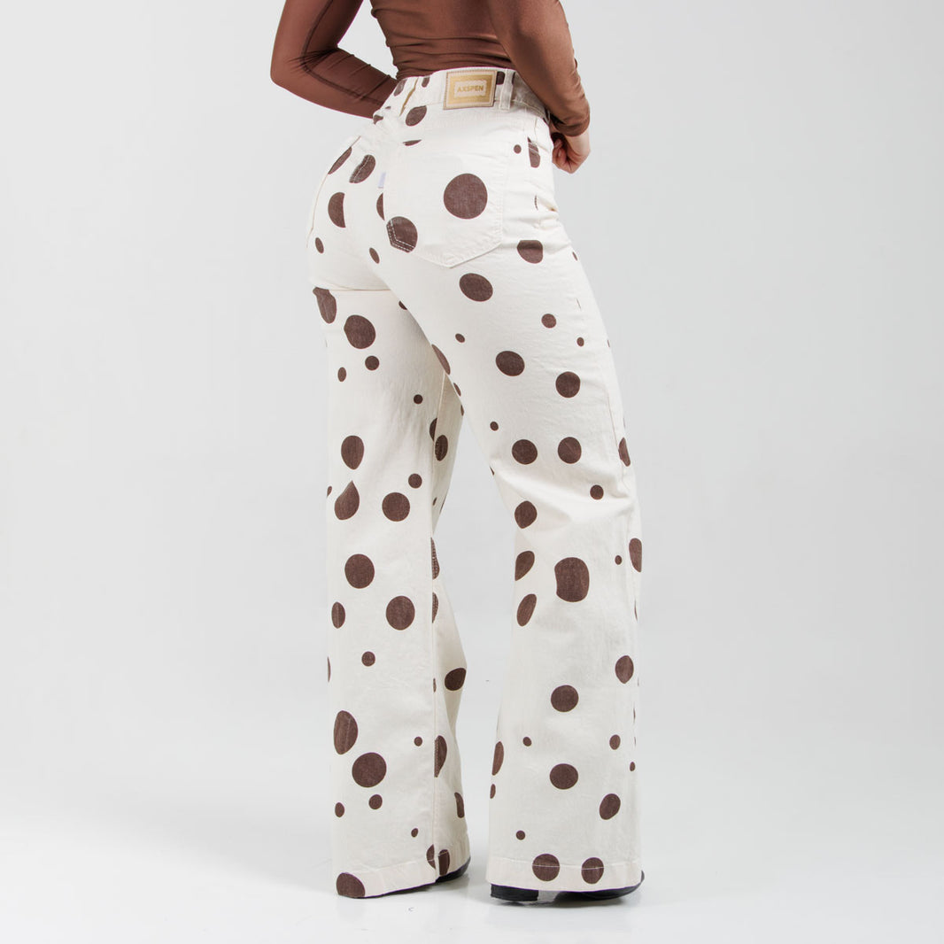 Jean Wide Leg Beige Ax-3176 Licrado Premium
