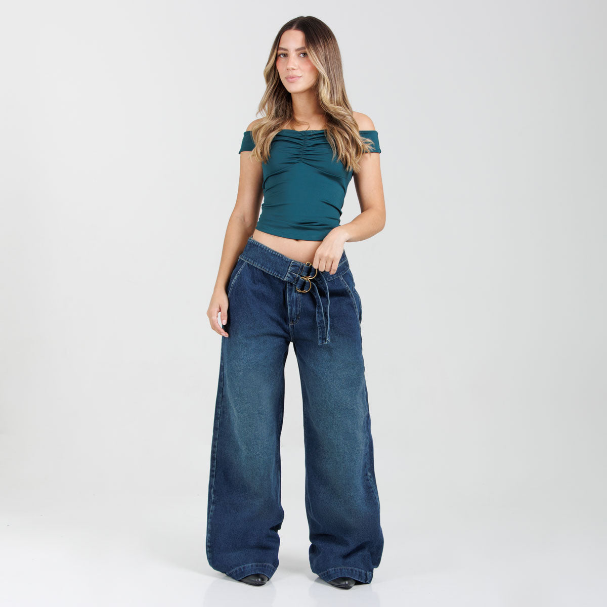 Jean Wide Leg Ax-3122 Rigido