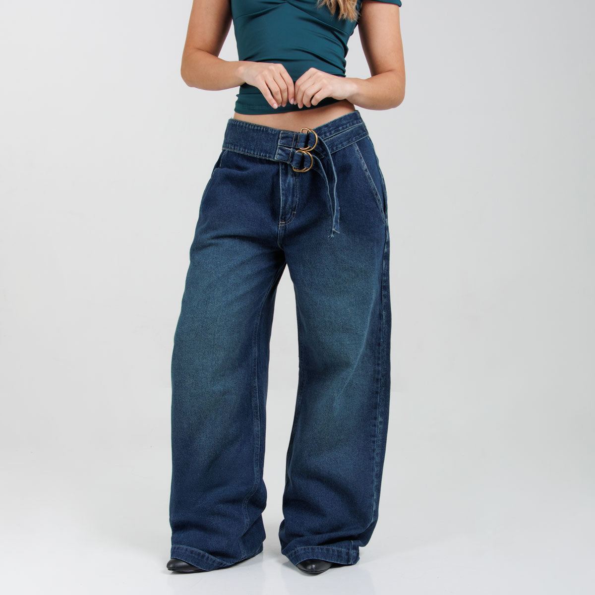 Jean Wide Leg Ax-3122 Rigido