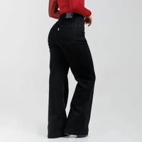 Jean Wide Leg Negro Ax-3140 Licrado