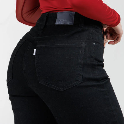 Jean Wide Leg Negro Ax-3140 Licrado