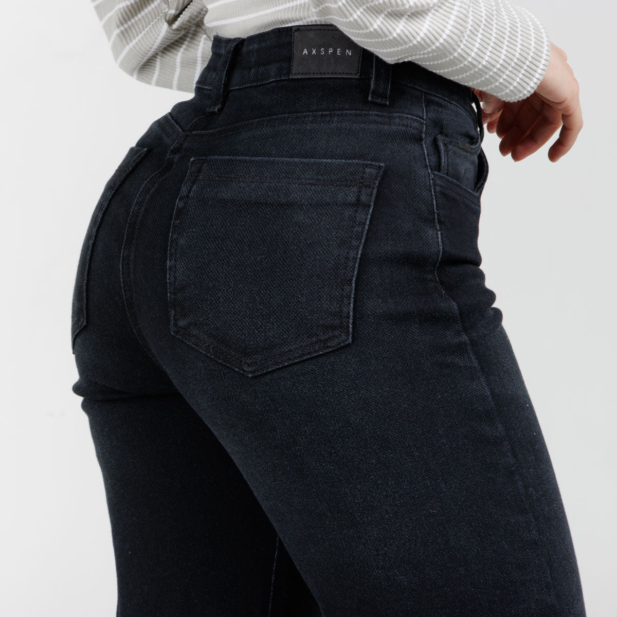 Jean Wide Leg Negro Ax-3155 Licrado