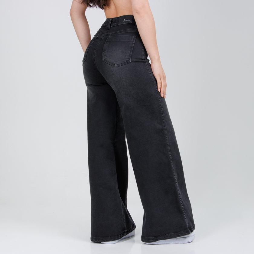Jean Axspen Wide leg Ax-2819 Gris Oscuro