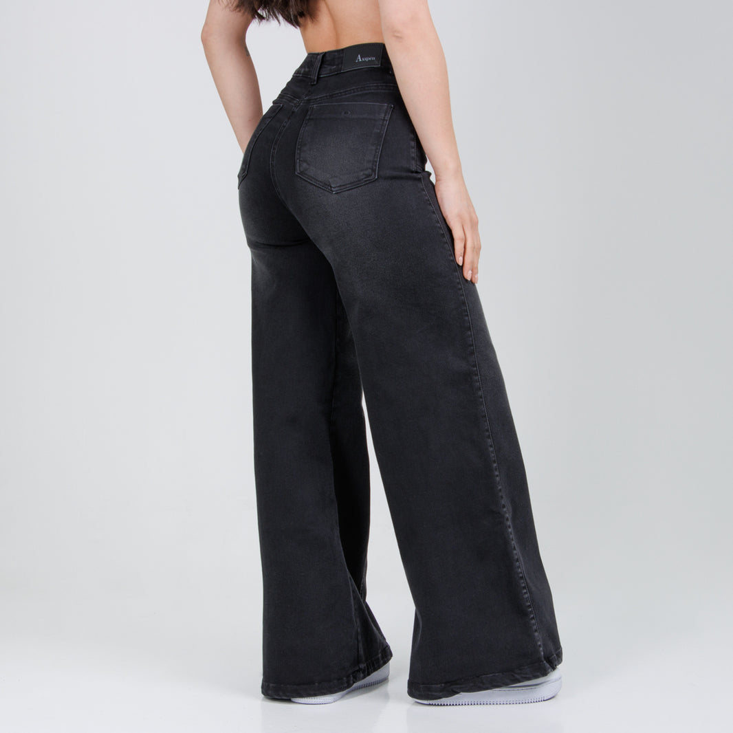 Jean Axspen Wide leg Ax-2819 Gris Oscuro