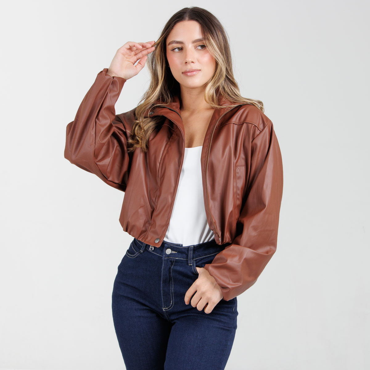 Cazadora Efecto piel B1954