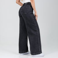 Jean Axspen Super Wide Leg AX-2851 Gris Oscuro