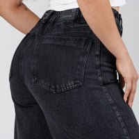 Jean Axspen Super Wide Leg AX-2851 Gris Oscuro