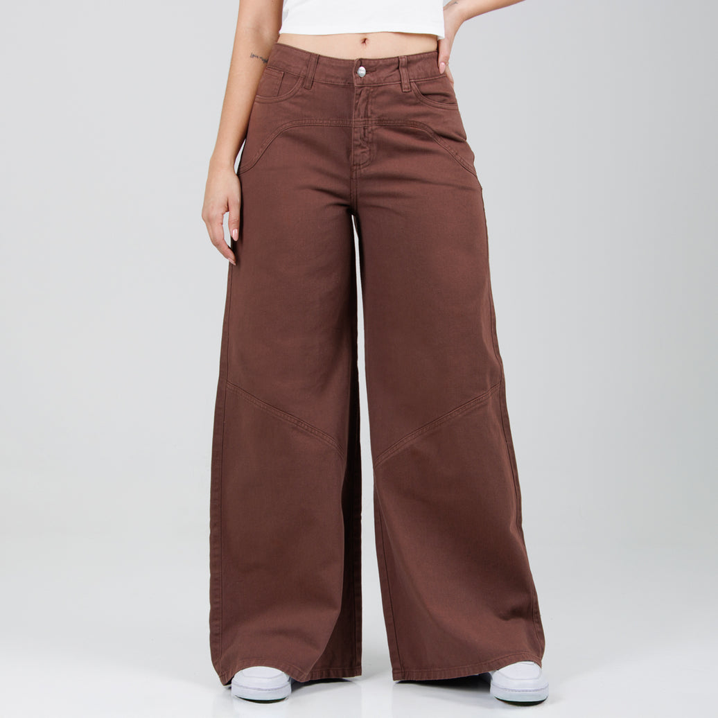 Jean Axspen Wide Leg AX-2843 Cafe