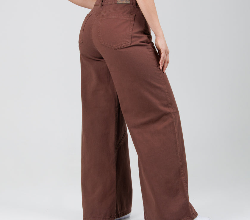 Jean Axspen Wide Leg AX-2843 Cafe