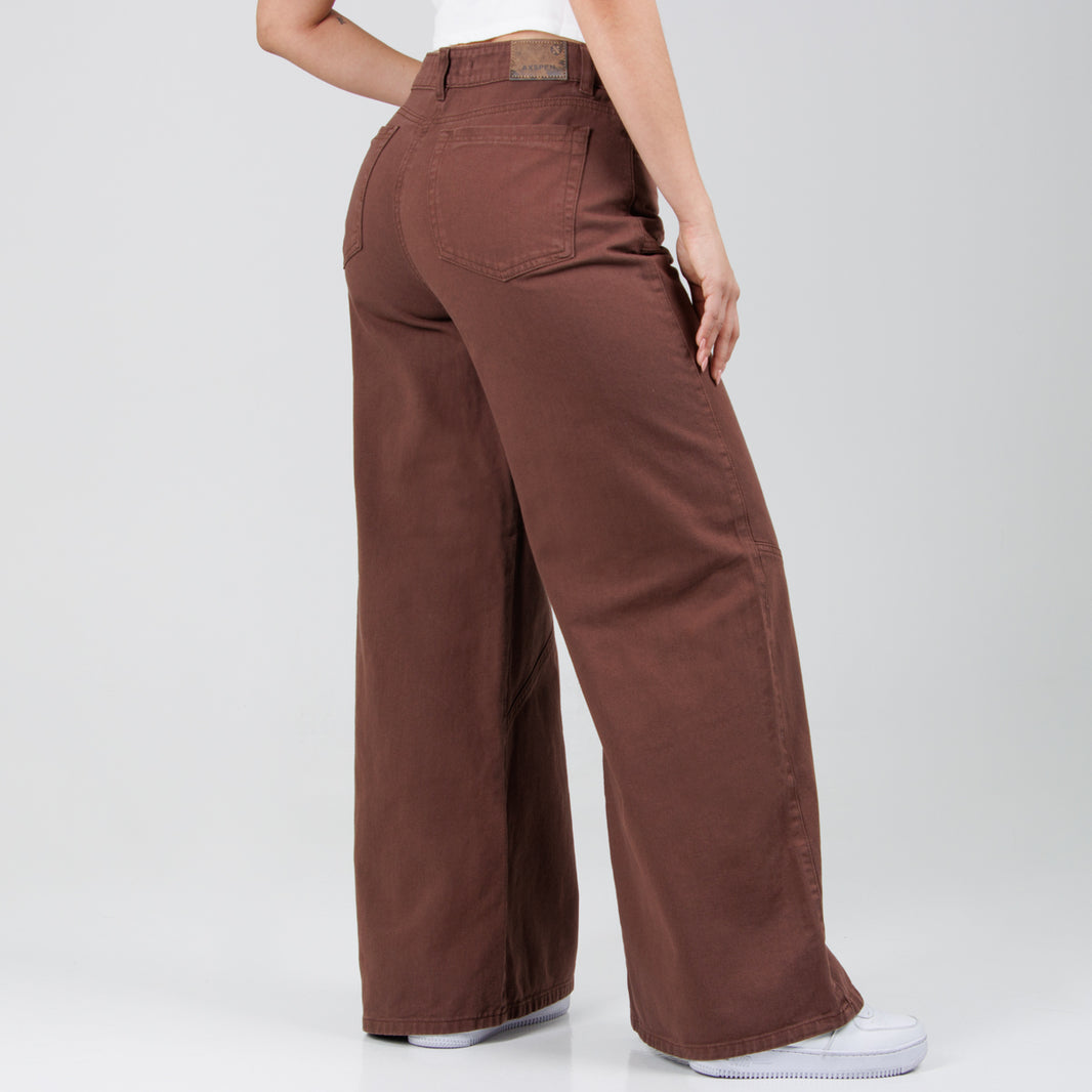 Jean Axspen Wide Leg AX-2843 Cafe