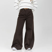 Jean wide leg 2852 Rigido cafe