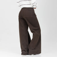 Jean wide leg 2852 Rigido cafe