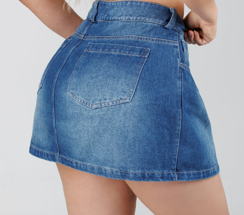Falda Short Denim B1822