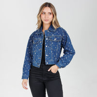Chaqueta Denim brillos GY6515