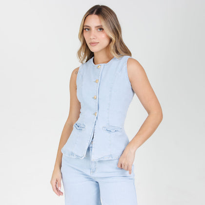 Chaleco denim B1846