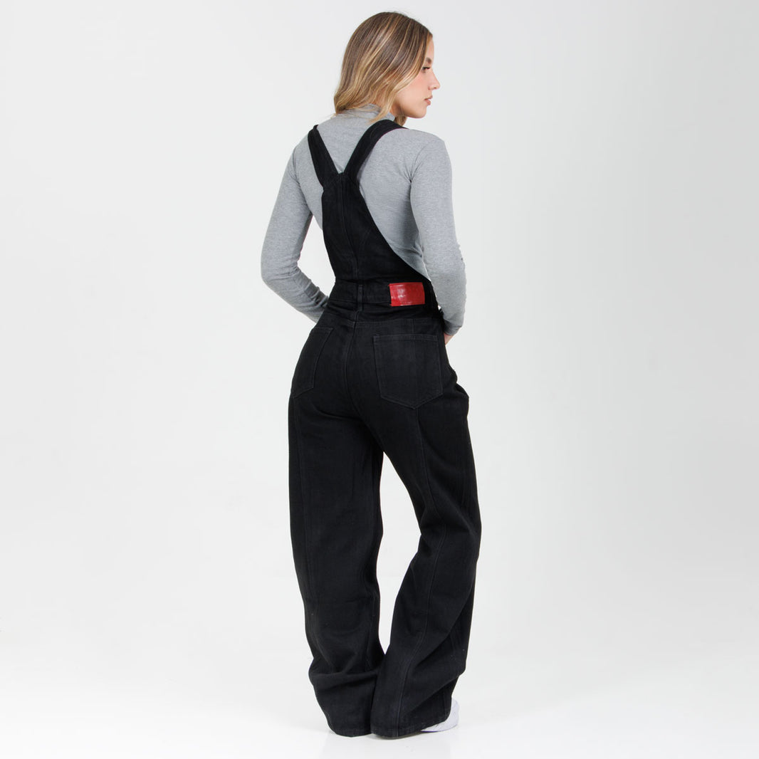 Overol Dama gy6205 Rigido Negro