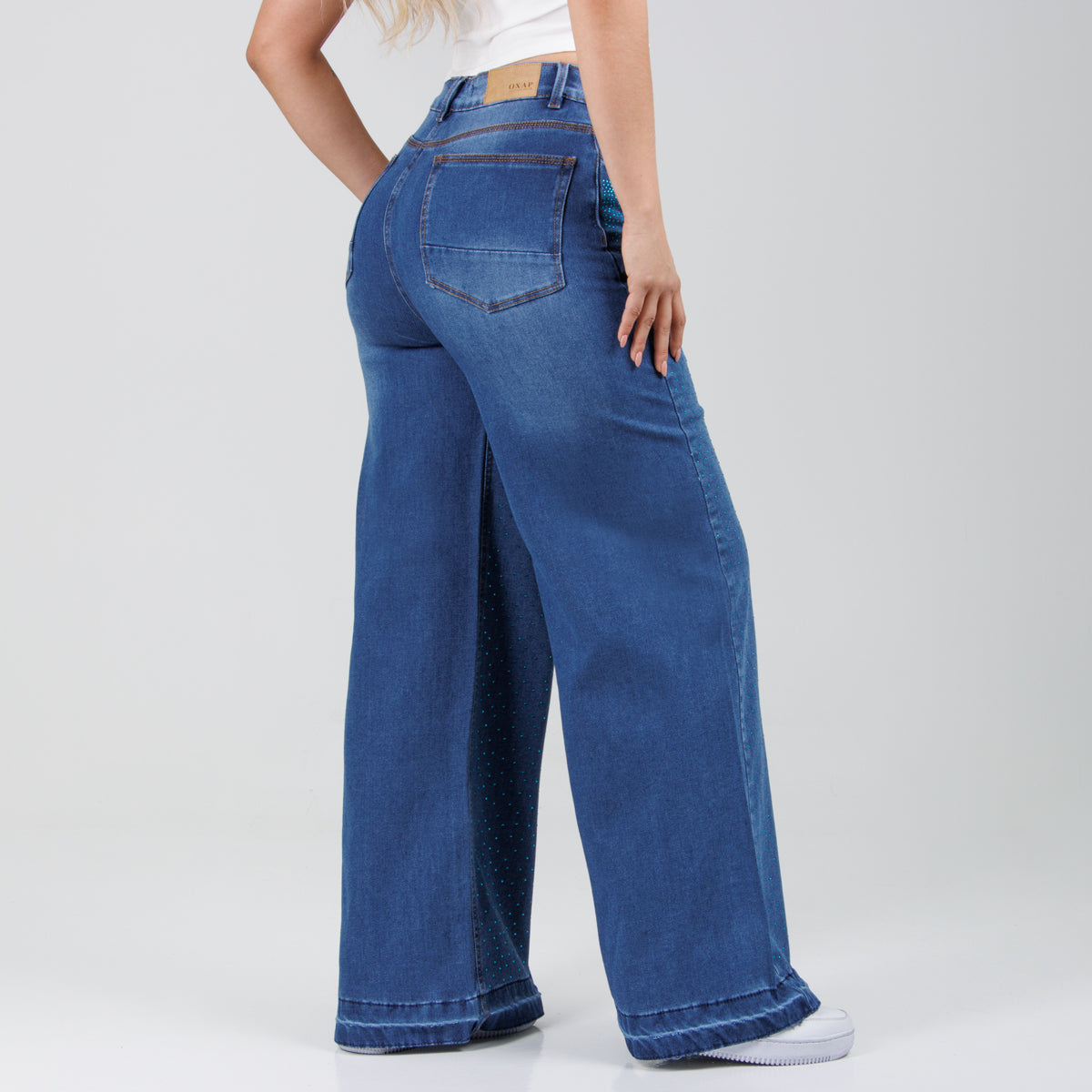 Jean Axspen Wide Leg Brillos  Ox-2788