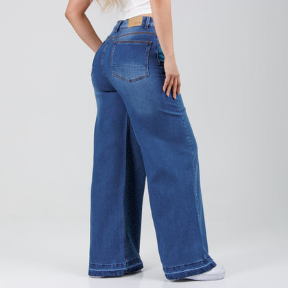 Jean Axspen Wide Leg Brillos  Ox-2788