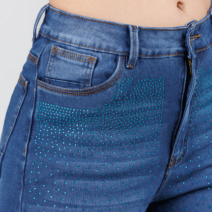 Jean Axspen Wide Leg Brillos  Ox-2788