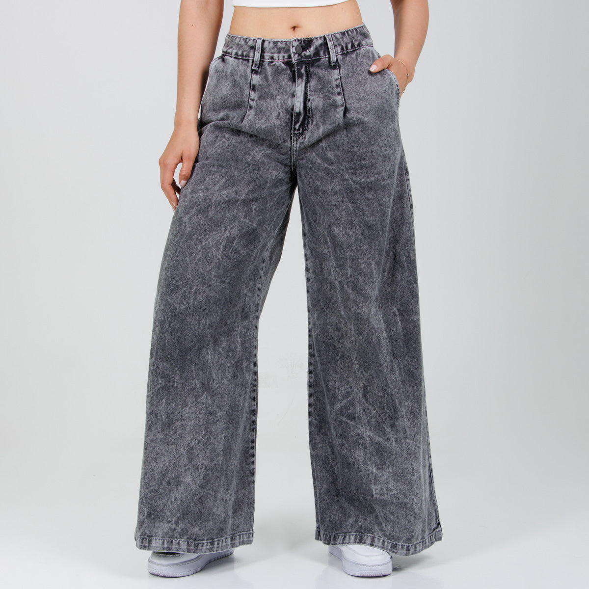 Jean Axspen Super Wide Leg Ax-2875 Gris
