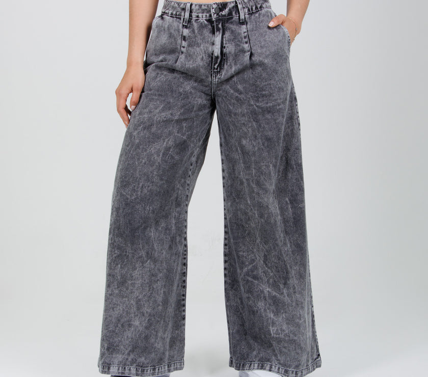 Jean Axspen Super Wide Leg Ax-2875 Gris