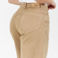 Jean Axspen Wide Leg Ax-2921 Camel Rigido